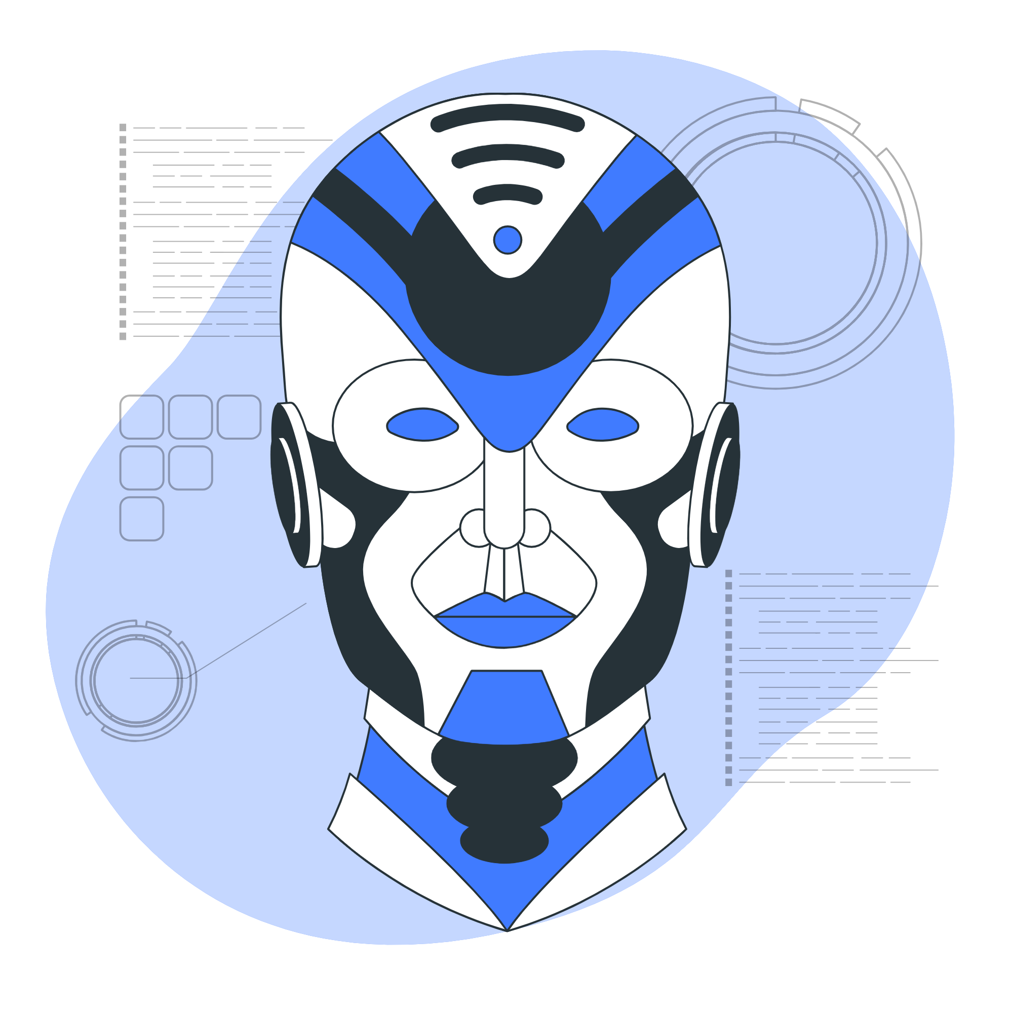 Robot face-bro